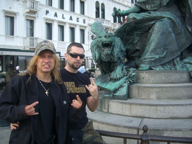 Luca  and Chris Caffery in Venice 2009