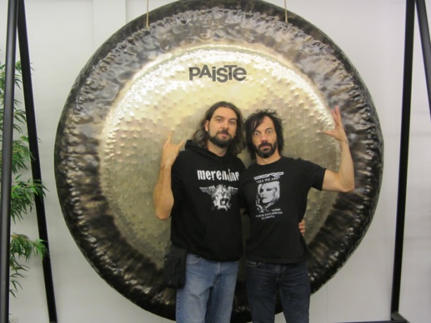 Luca  and Johnny Dee at Paiste